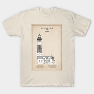 Big Sable Point Light Lighthouse - Michigan - SBD T-Shirt